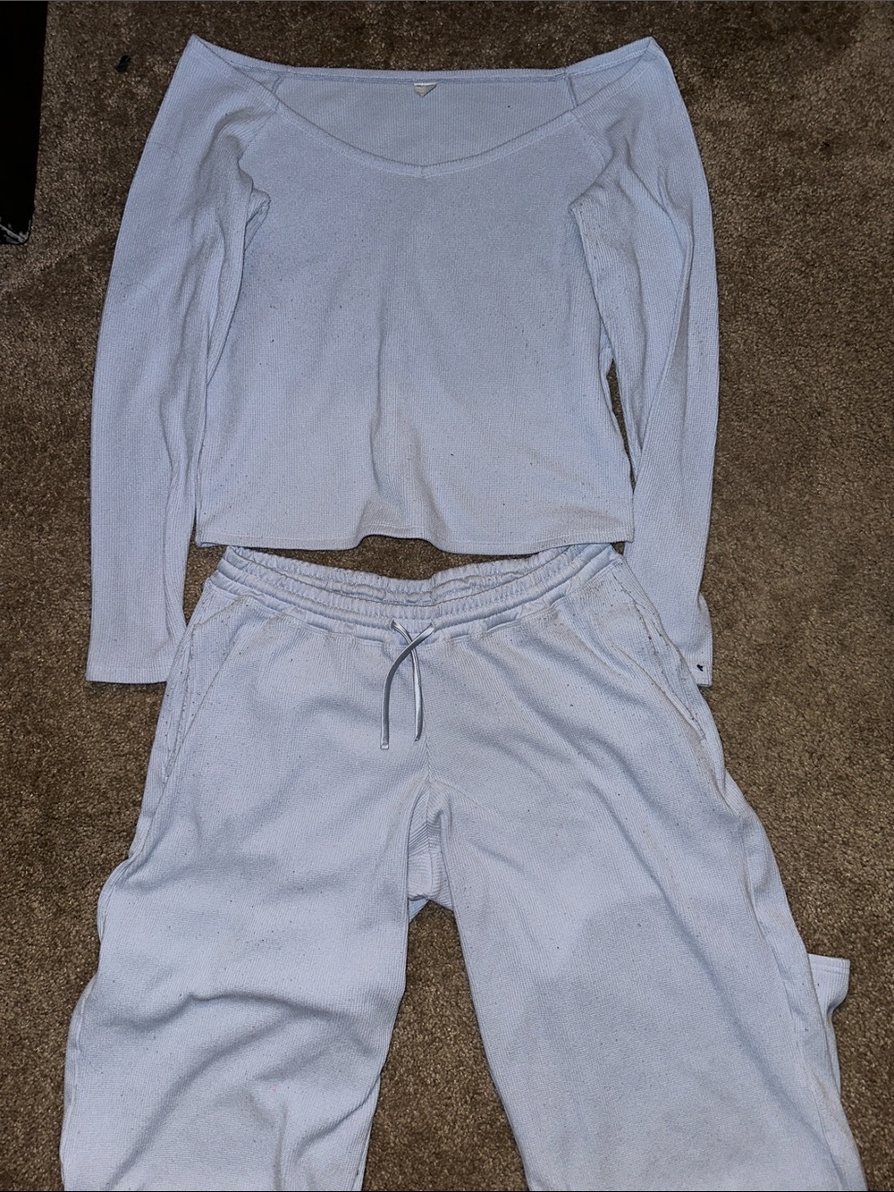Gilly Hicks Light Blue Ribbed Lounge
